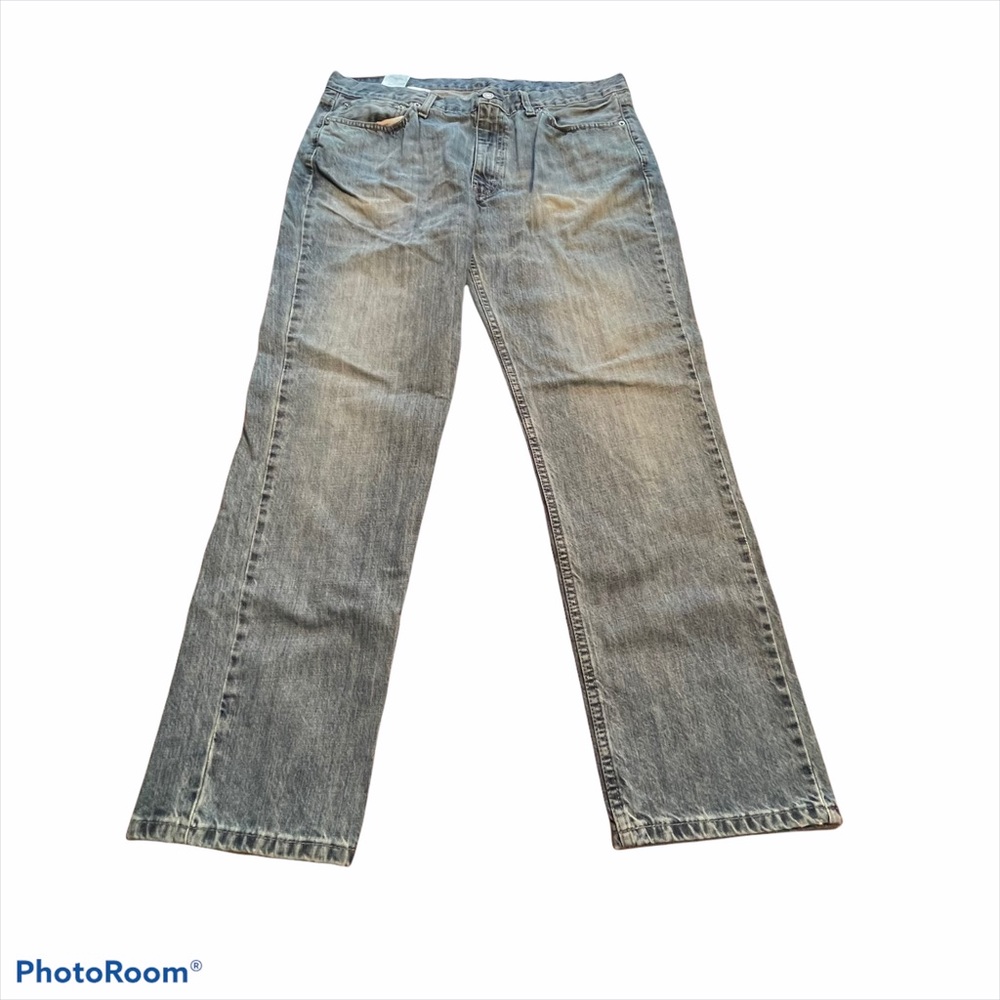 LEVIS 514 STRAIGHT FIT MEDIUM BLUE JEANS 38x30 - Picture 1 of 5